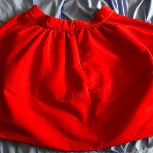 EXPRESS red rubble skirt